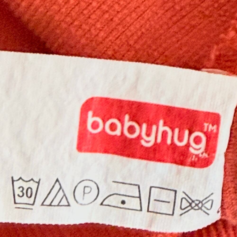 Corduroy Embroidered Overall Dress Toddler Girls 3-4 Y Orange Cotton Pinafore - Picture 6 of 10